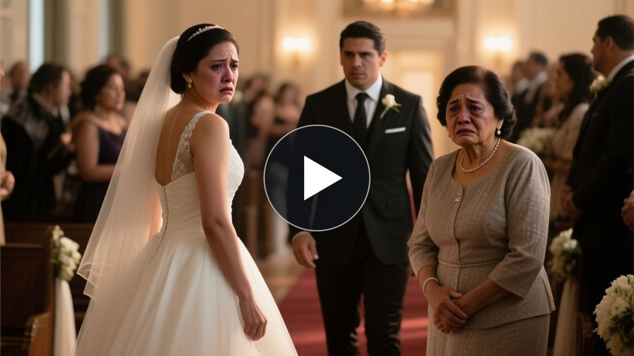 Vestido de novia tirado en el pasillo del salón de eventos durante la boda cancelada en San Miguel el Alto